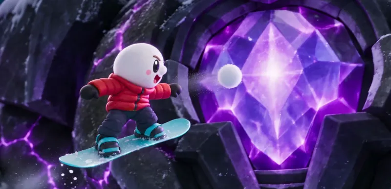 Rift and his pet unleash the special attack, a wave of violet light